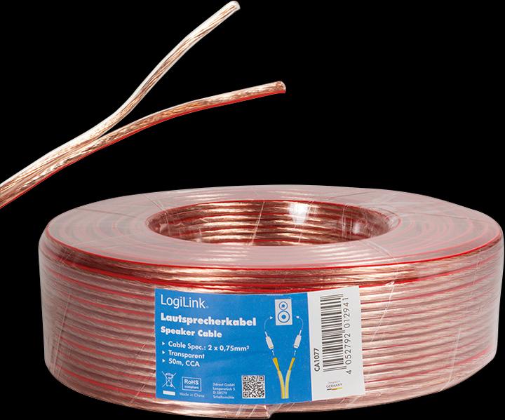 Produktbild LogiLink CA Lautsprecherkabel (50 m, 0.75 mm²)