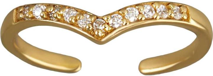 Actual product image Bijouteria Toering (Silver 925, Gold plating (gold-plated), Crystal)