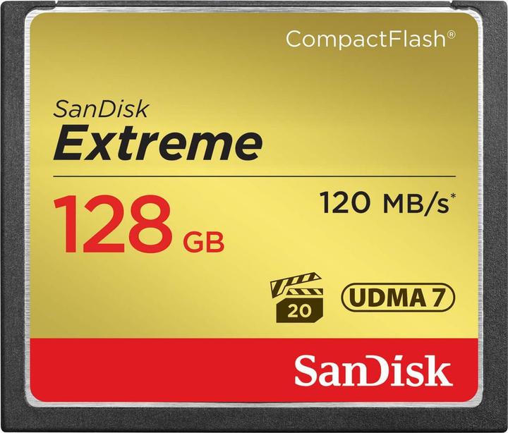 Actual product image SanDisk Extreme Compact Flash, 800x (128 GB, CF)