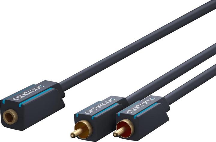 Immagine prodotto clicktronic Adattatore MP3 a Y (0.10 m, Connettore da 3,5 mm (AUX), Cinch)