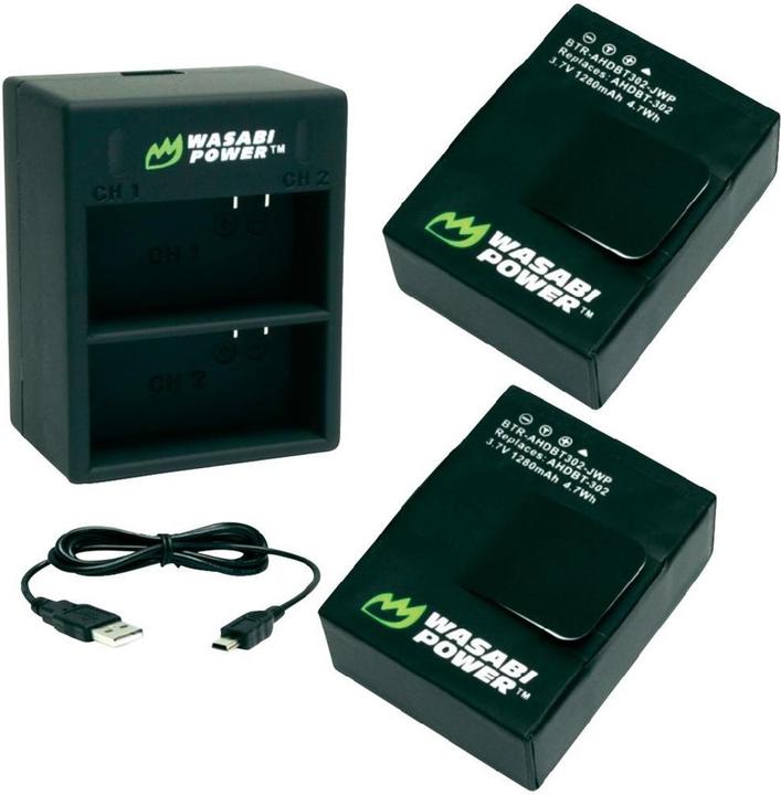 Immagine prodotto Wasabi Power GoPro Hero 3/3+ (Eroe 3, Eroe 3+)