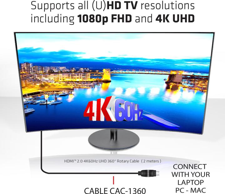 Produktbild Club 3D HDMI (Typ A) — HDMI (Typ A) (2 m, HDMI)