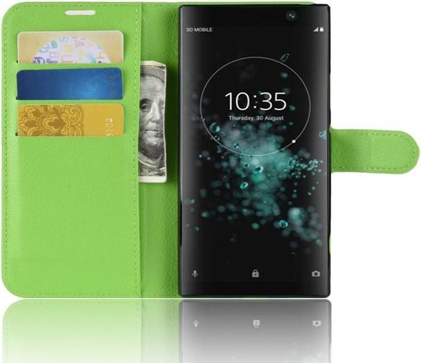 Actual product image MU Classic Litchi Leather Bookcover Series (Xperia XA2 Plus)