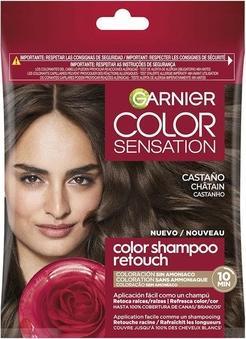 Garnier Color Shampoo Retouch Dauerhafte Haarfarbe Kastanienbraun - 100% Deckung von weissem Haar - La (4.0 Kastanienbraun)