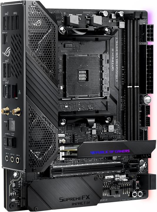 Immagine prodotto ASUS ROG Crosshair VIII Impatto (AM4, AMD X570, Mini-DTX)