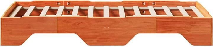 Actual product image VidaXL Solid wood bed without mattress Stackable wax brown 80x200 cm bed frame (80 x 200 cm)