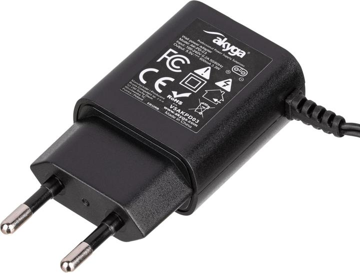 Actual product image Akyga Power supply 5.5V 600mA 3.3W Kärcher VAC plug