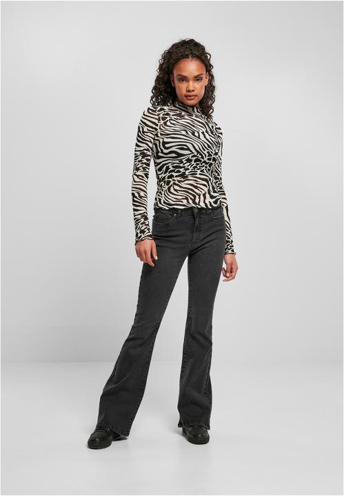 Produktbild Urban Classics Ladies AOP Mesh Turtleneck Longsleeve (XL)
