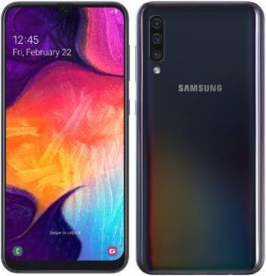 Actual product image Samsung Galaxy A50 EU Enterprise Edition (128 GB, Black, 6.40", Dual SIM + SD, 25 Mpx, 4G)