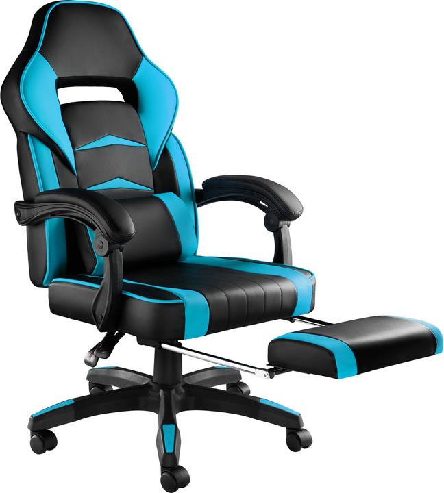 Produktbild tectake Racing Bürostuhl mit Fussstütze