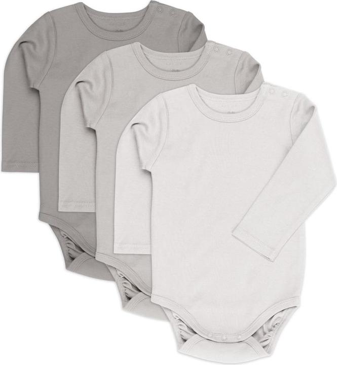 Actual product image La Loona LaLoona baby bodysuits & wrap bodysuits long sleeve 3-pack - nature - (98)