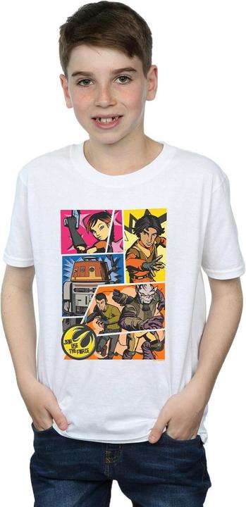 Immagine prodotto Star Wars Rebels Comic Strip Maglietta Ragazzi (152, 158)