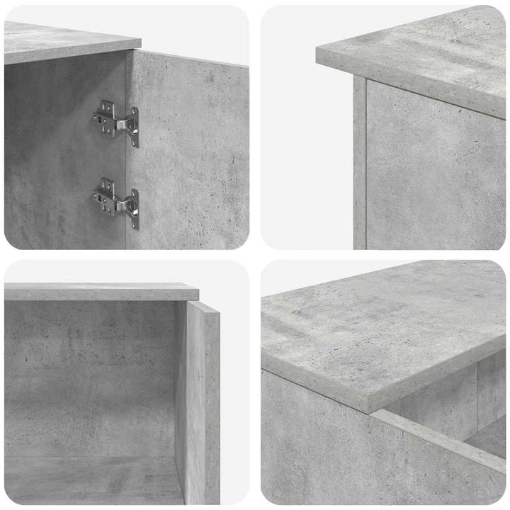 Produktbild VidaXL Empfangstheke Betongrau 155x50x103,5 cm Holzwerkstoff Empfangstresen