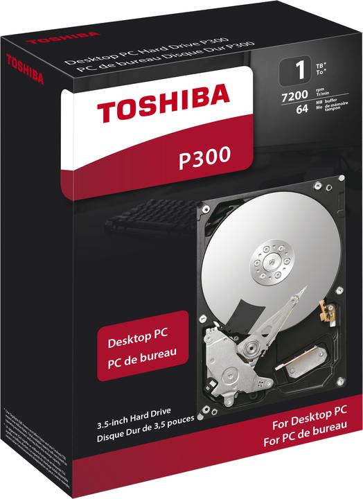 Actual product image Toshiba P300 Retail (1 TB, 3.5", CMR)