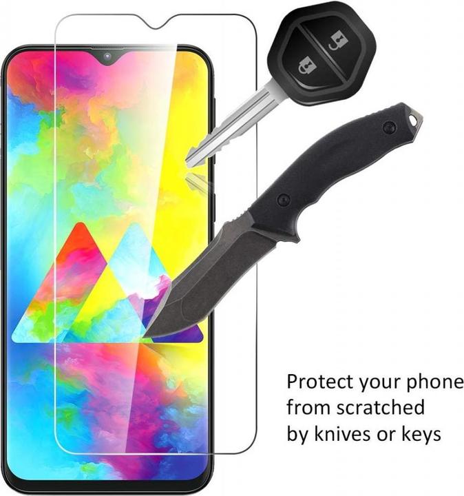 Produktbild Screenguard Samsung Galaxy M20 Panzerglas Schutzfolie Case Friendly Design (1 Stück, Samsung Galaxy M20)