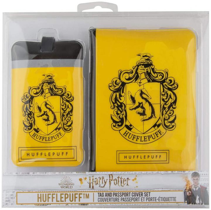 Image du produit Cinereplicas Harry Potter set étiquette de bagage & étui pour carte de transport Hufflepuff (Cadenas + étiquette pour bagage)