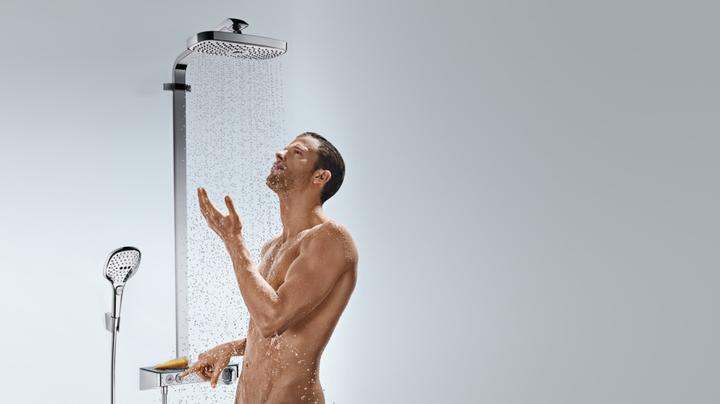 Actual product image hansgrohe HG Showerp RAINDANCE Sel E 300 2jet ST DN 15 chrome