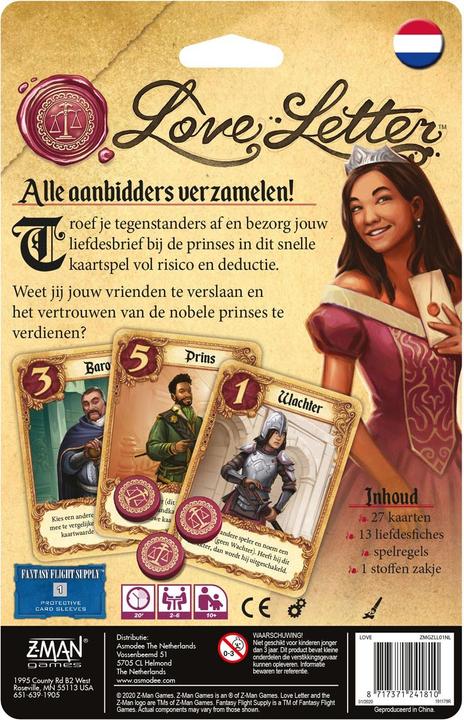 Actual product image Z-Man Games Love letter card game
