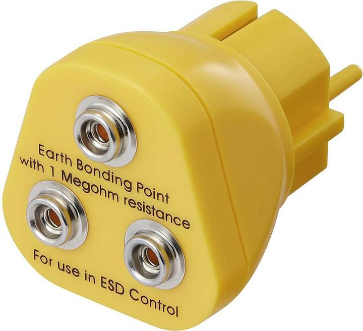 Tru Components Spina di messa a terra 3x connessione a pulsante 10 mm