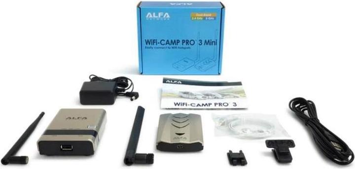 Productafbeelding Alfa Network WIFI CAMPPRO 3 MINI - Bereikvergrotingskit voor Kampeerauto's/Boten/Huizen (433 Mbit/s)