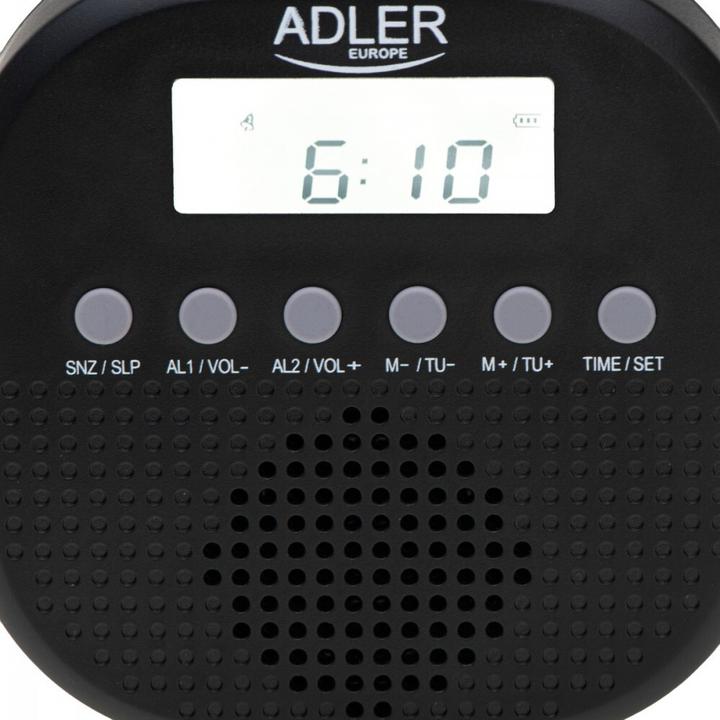 Produktbild Adler Interactive solution | Waterproof universal radio | AD 1912 | Alarm function | Black (FM)