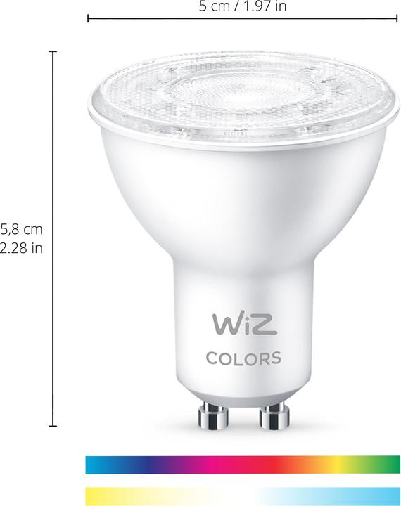 Image du produit WiZ Par16 (GU10, 4.90 W, 345 lm, 1 x, F)