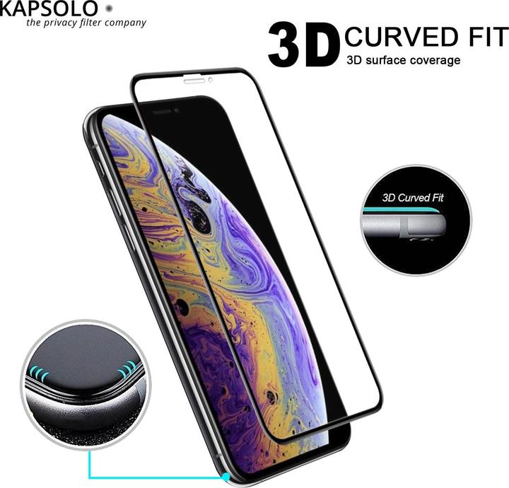 Produktbild Kapsolo Tempered GLASS Sreen Protect. KAP30416 Apple iPhone 13 Pro / 13 (1 Stück)