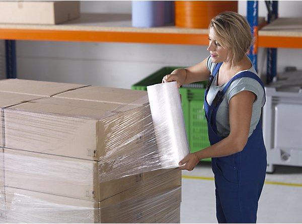 Actual product image Manu Packaging Manual stretch film, pre-stretched, without core, pack of 2 rolls. (2 Piece)