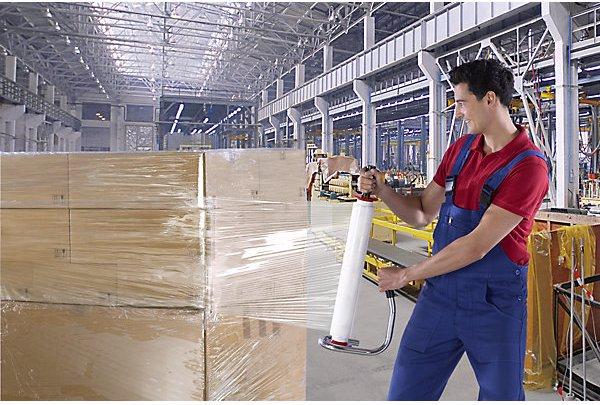 Produktbild Manu Packaging PE-Stretchfolie, Folienbreite 500 mm, VE 6 Stk,Folienstärke 17 µm, ab 1 VE