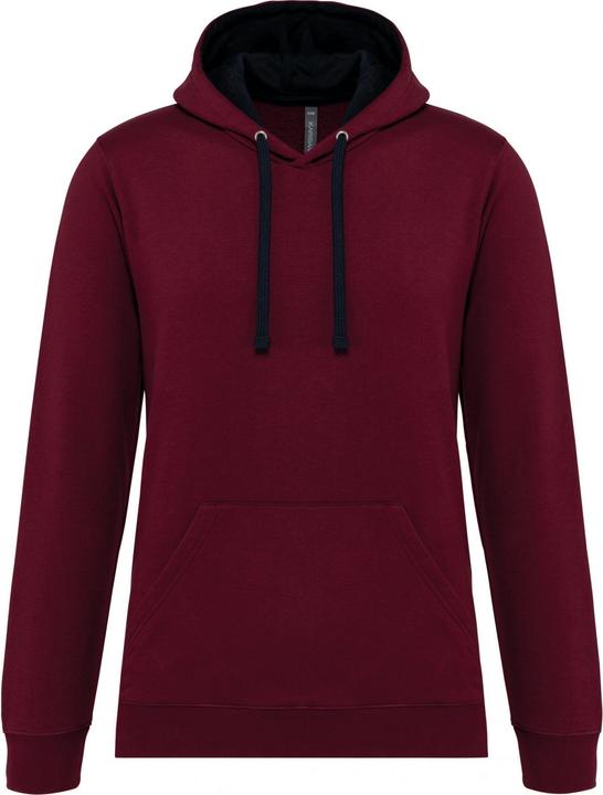 Kariban Sweatshirt mit kontrastierender Kapuze