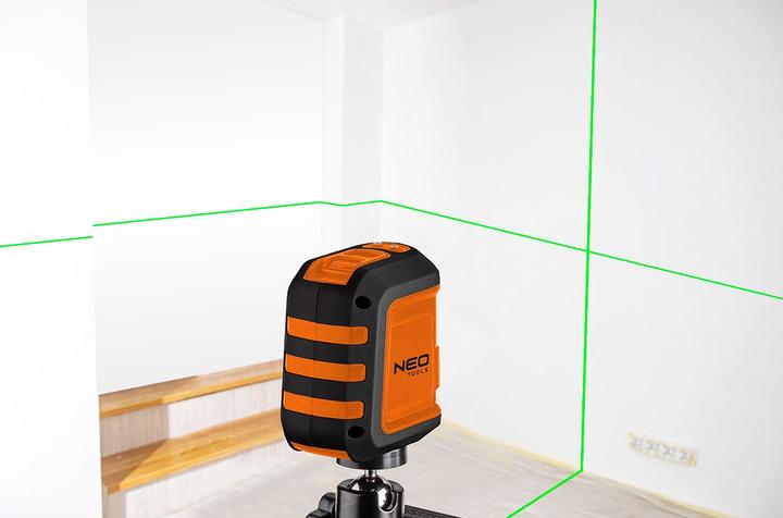Productafbeelding Neo Kruislijnlaser 15 m, groen, houder, koffer