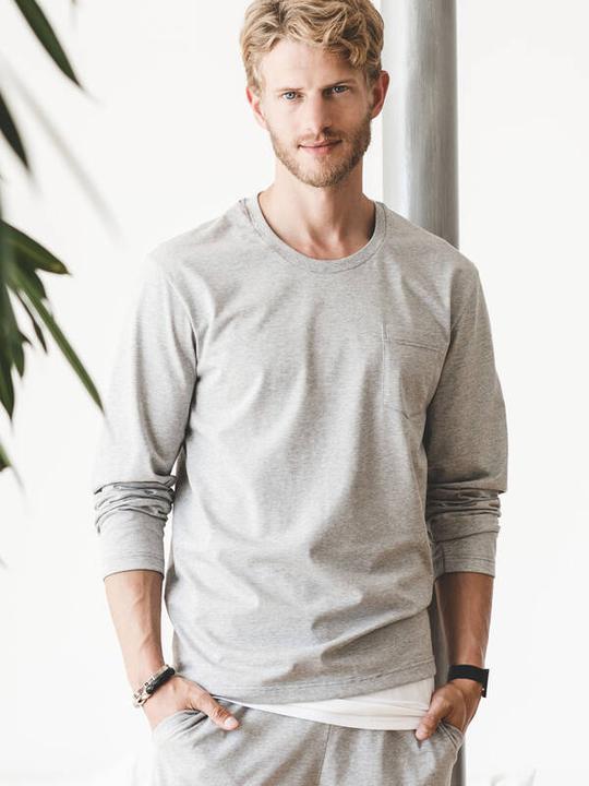 Immagine prodotto ISA Bodywear Camicia a maniche lunghe, collo rotondo (M)