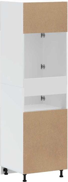 Immagine prodotto VidaXL Mobiletto da cucina Lucca bianco lucido in materiale ligneo mobile da cucina alto (60 x 57 x 207 cm)
