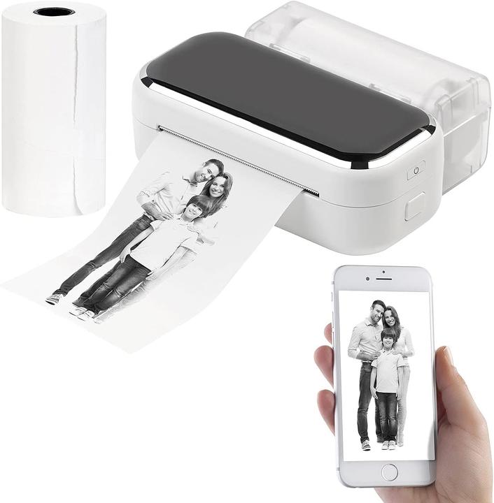 Image du produit Callstel Imprimante thermique photo à batterie Mobile XL, Android, iOS, Bluetooth, App, 80mm (Noir et blanc)