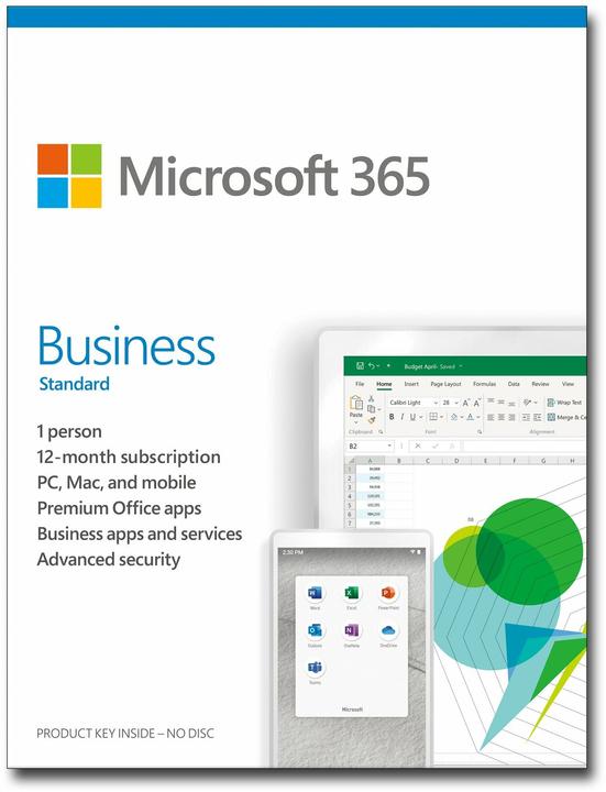 Produktbild Microsoft 365 Business Standard (1 User, 12 Monate)