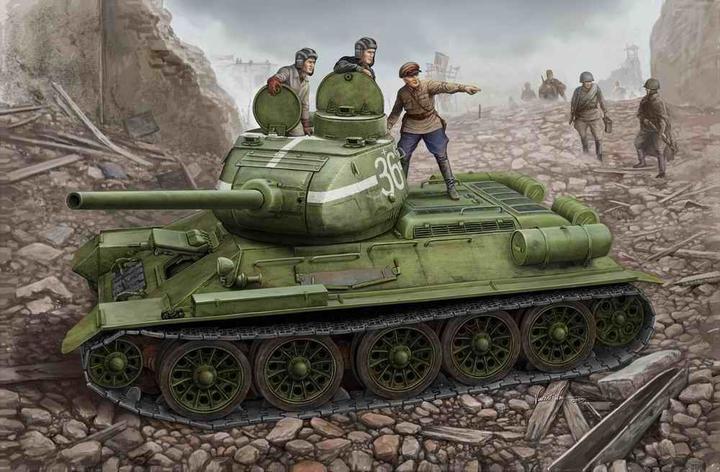Image du produit Hobby Boss Réservoir russe T-34/85 (1944 à tourelle aplatie)