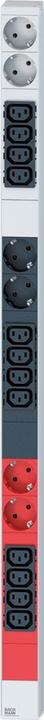 Productafbeelding Bachmann IT PDU ALU 0HE 12x C13 6x aardingscontact 3x 16A CEE rood