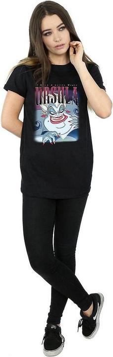 Actual product image The Little Mermaid Womens/Ladies Ursula Montage Cotton Boyfriend T-Shirt (L)