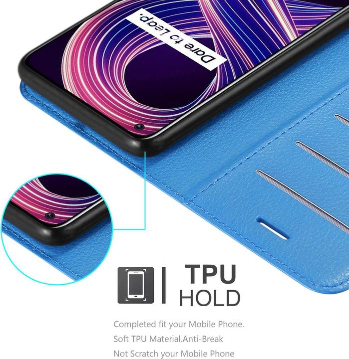 Produktbild Cadorabo Book Stand Hülle für Realme 8 5G / V13 / Q3 / Q3i / Narzo 30 5G (Realme Narzo 30 5G, Realme V13, Realme Q3i 5G)