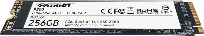 Image du produit Patriot P300 SSD 256GB (256 Go, M.2 2280)