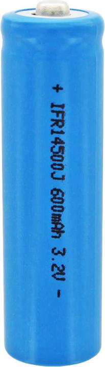 Immagine prodotto Solar Batteria IFR 14500 AA, batteria con testa non protetta (1 pz., AA, 600 mAh)