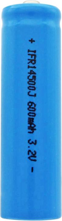 Immagine prodotto Solar Batteria IFR 14500 AA, batteria con testa non protetta (1 pz., AA, 600 mAh)