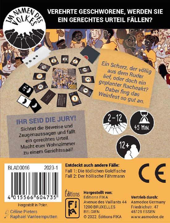 Immagine prodotto FIKA Editions In nome del popolo - Caso 3: Il festival del vino avvelenato (DE Edition) (Tedesco)