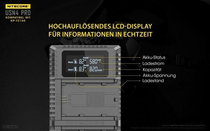 Actual product image Nitecore USN4 Pro (1 pcs., Device specific, Rechargeable battery)