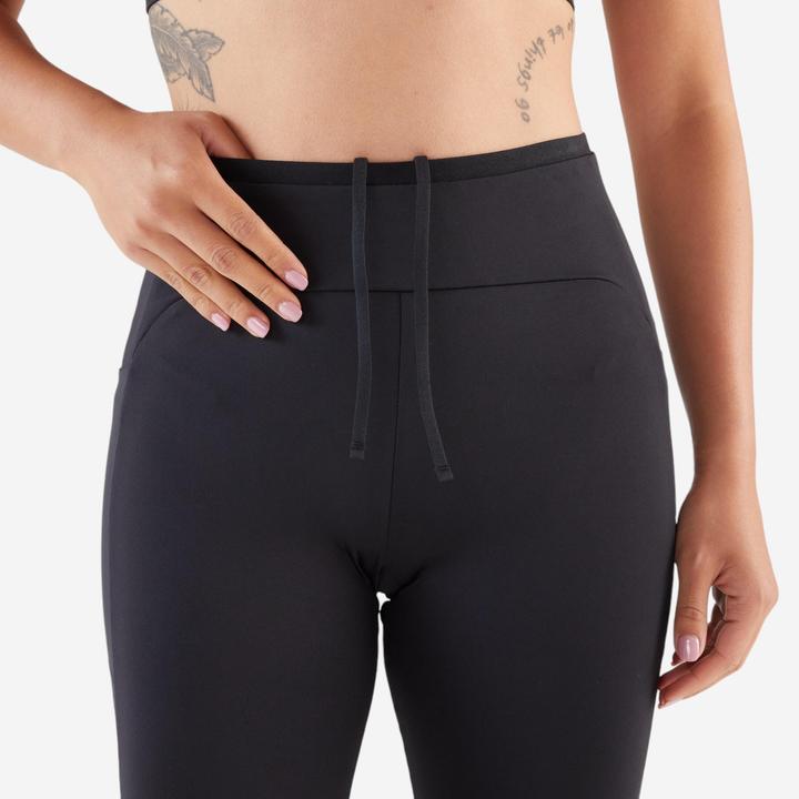 Actual product image Kiprun Lauftights lang Damen - 500 Comfort schwarz (W28/L31)