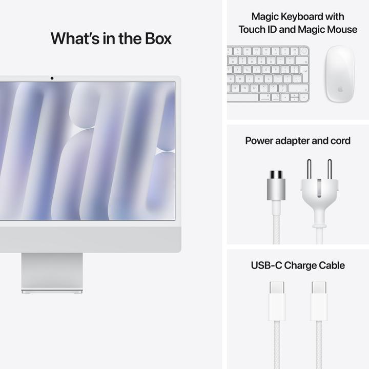 Produktbild Apple iMac 2024 (M4, 16 GB, 256 GB, Apple M4 10-Core)