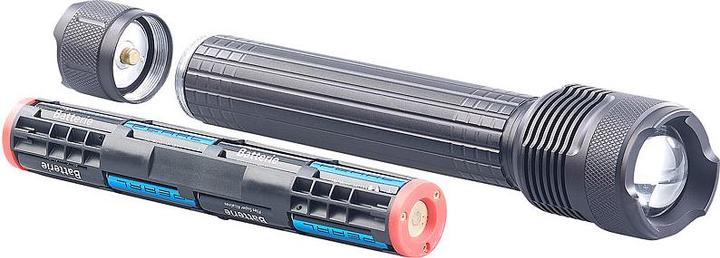 Immagine prodotto KryoLights Torcia Cree LED con custodia in alluminio e funzione SOS (31 cm, 3000 lm)