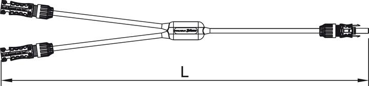 Immagine prodotto Stäubli Cavo splitter a Y MC4 EVO2 - 2xM 1xF (2-/+) (Materiale di montaggio del sistema solare)