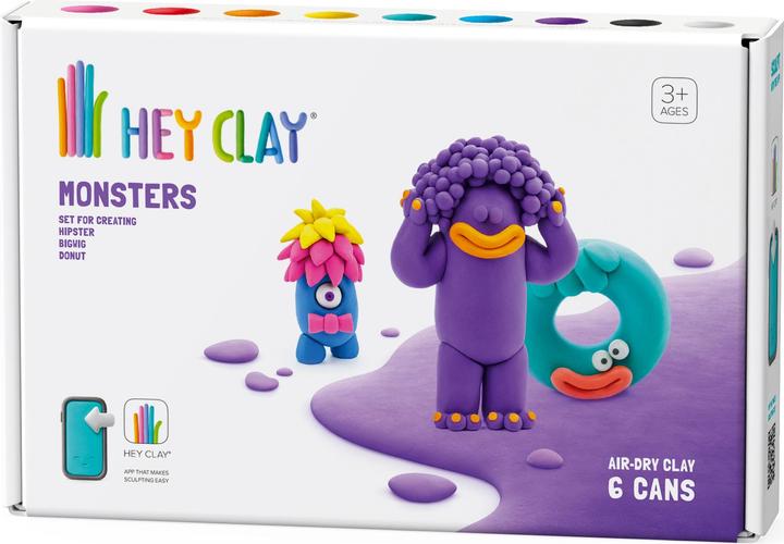 Actual product image Hey Clay Monsters: Hipster, Cyclops, Donut