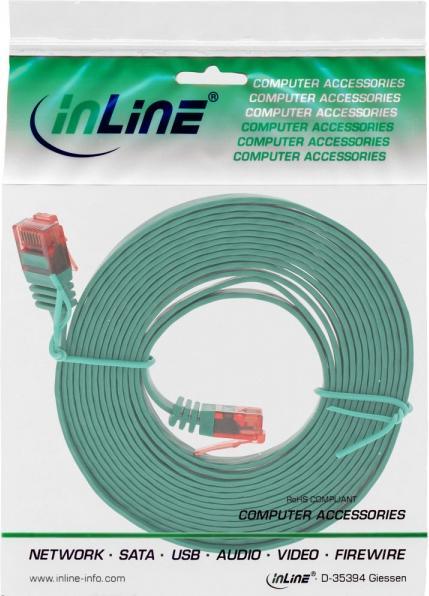 Produktbild InLine 10m Patchkabel flach, U/UTP, Cat.6 (U/UTP, CAT6, 10 m)